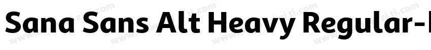 Sana Sans Alt Heavy Regular字体转换